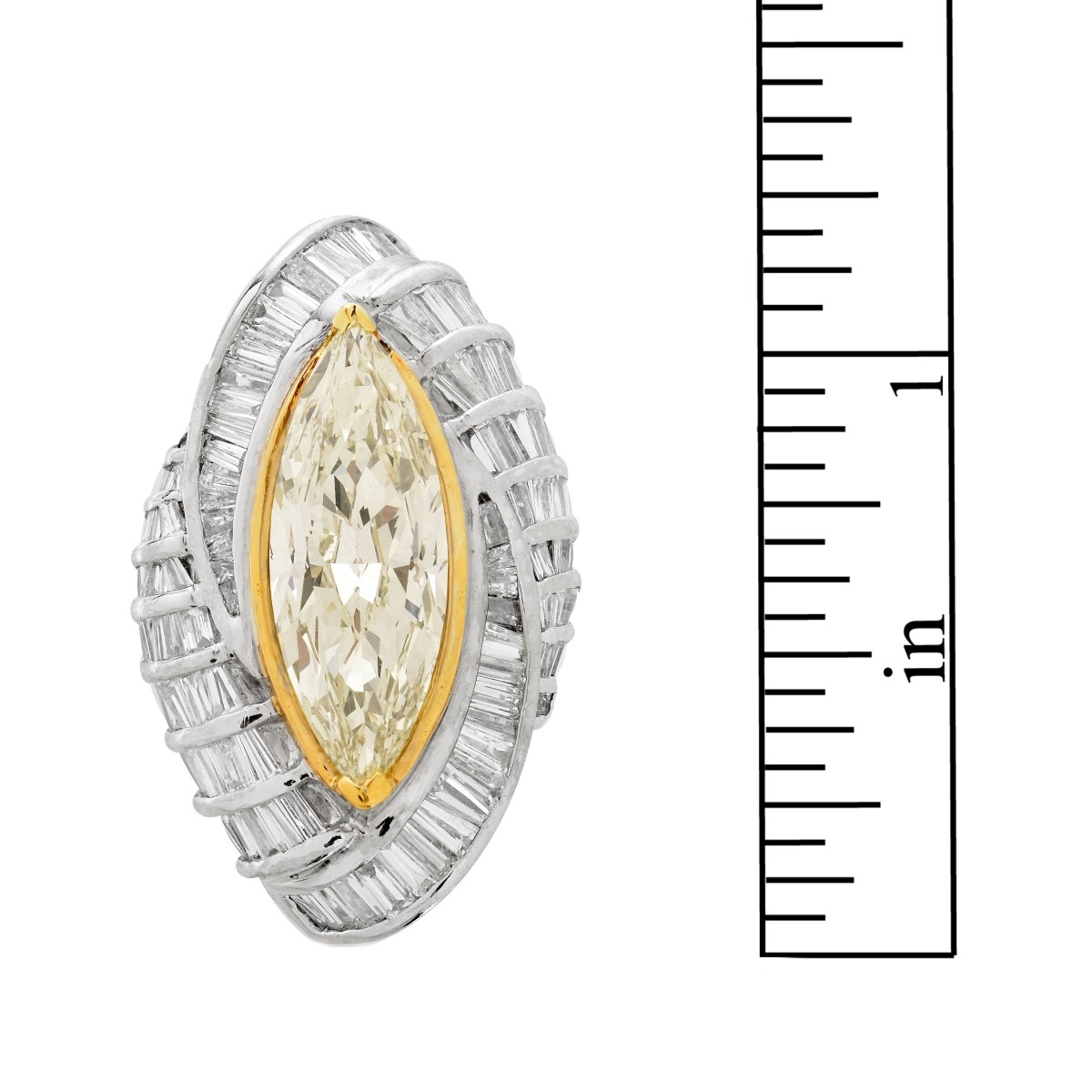 Fancy Diamond and 18K Ring / Pendant