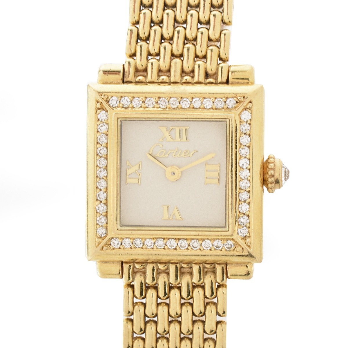 Cartier 18K and Diamond Watch