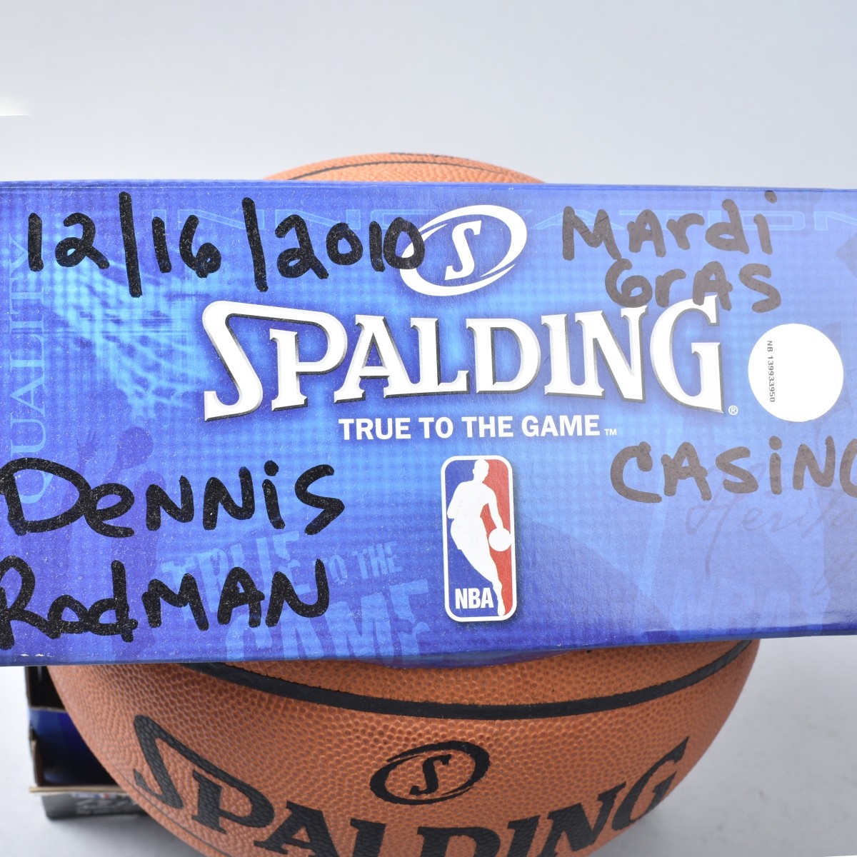 NBA Basketball signed by Dennis Rodman