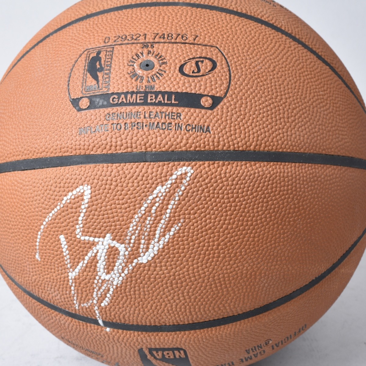 Two (2) NBA Basketballs signed Mourning & Adebayo