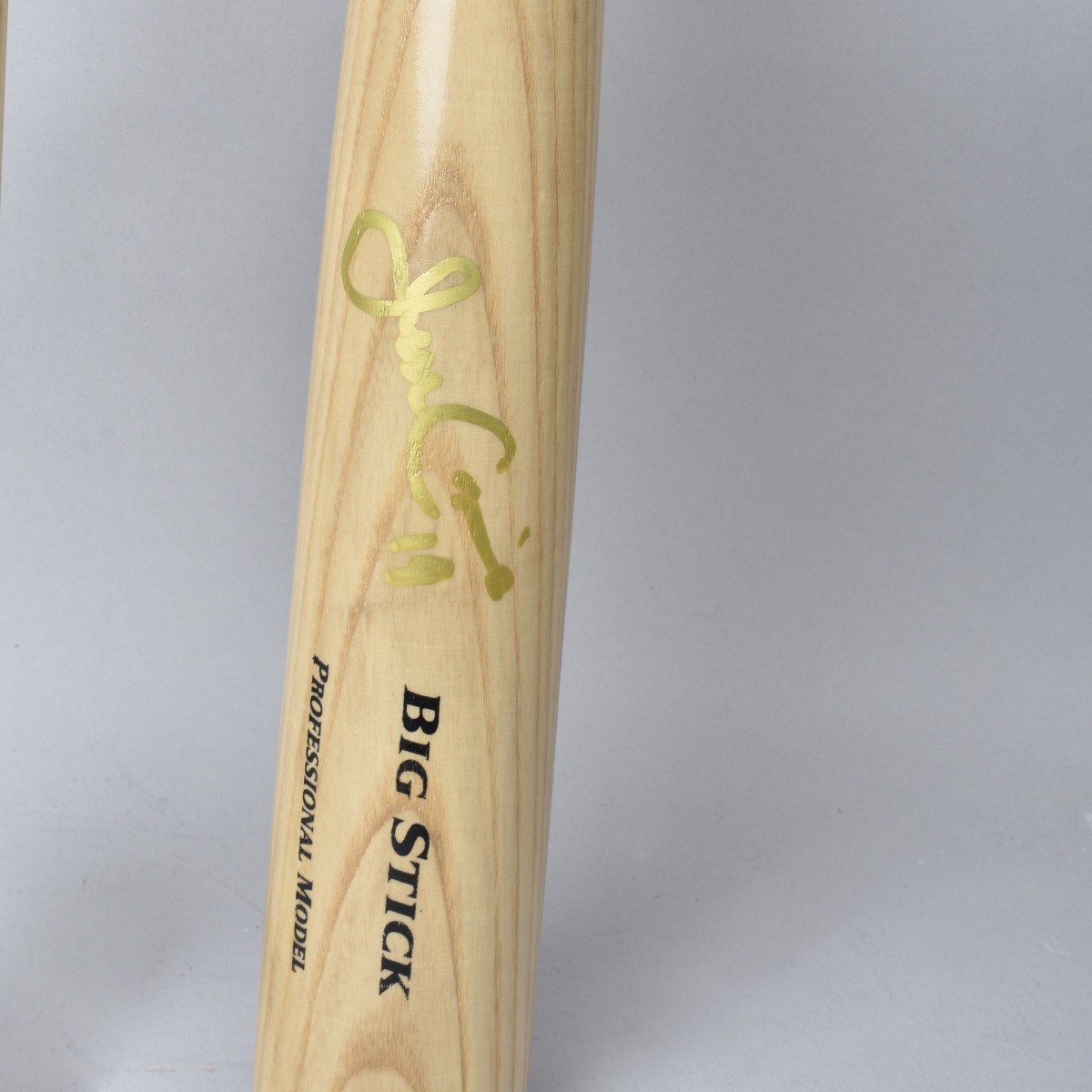 Two (2) signed Baseball Bats Conine & Ozuna