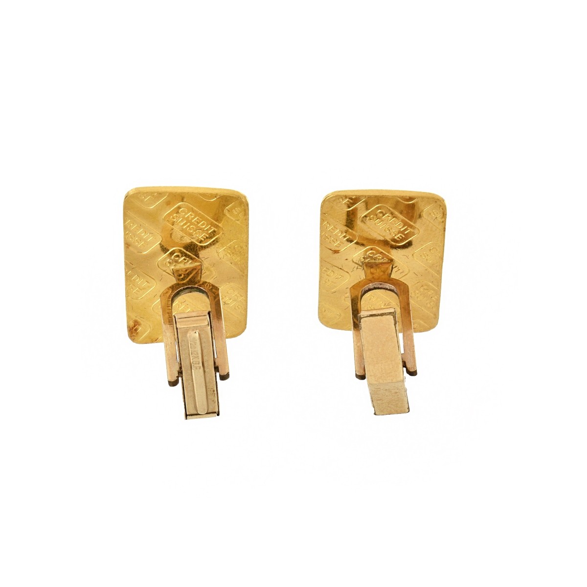 Gold Ingot Cufflinks