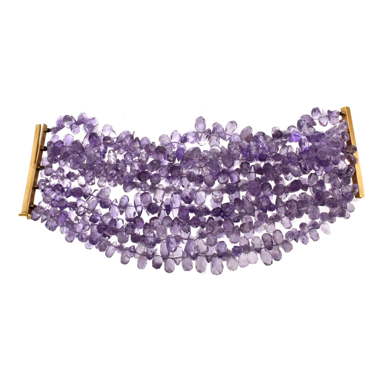 Amethyst and 14K Bracelet