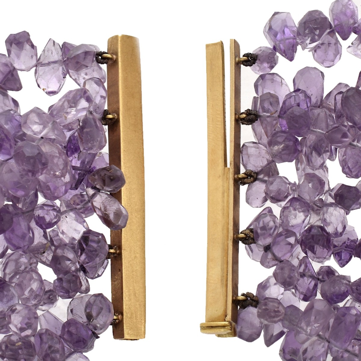 Amethyst and 14K Bracelet