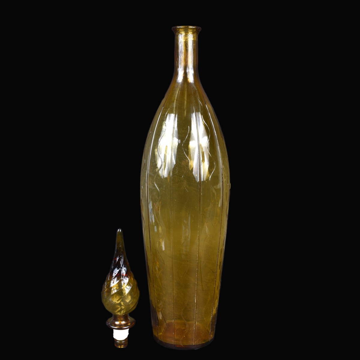 Large Empoli Glass Decanter