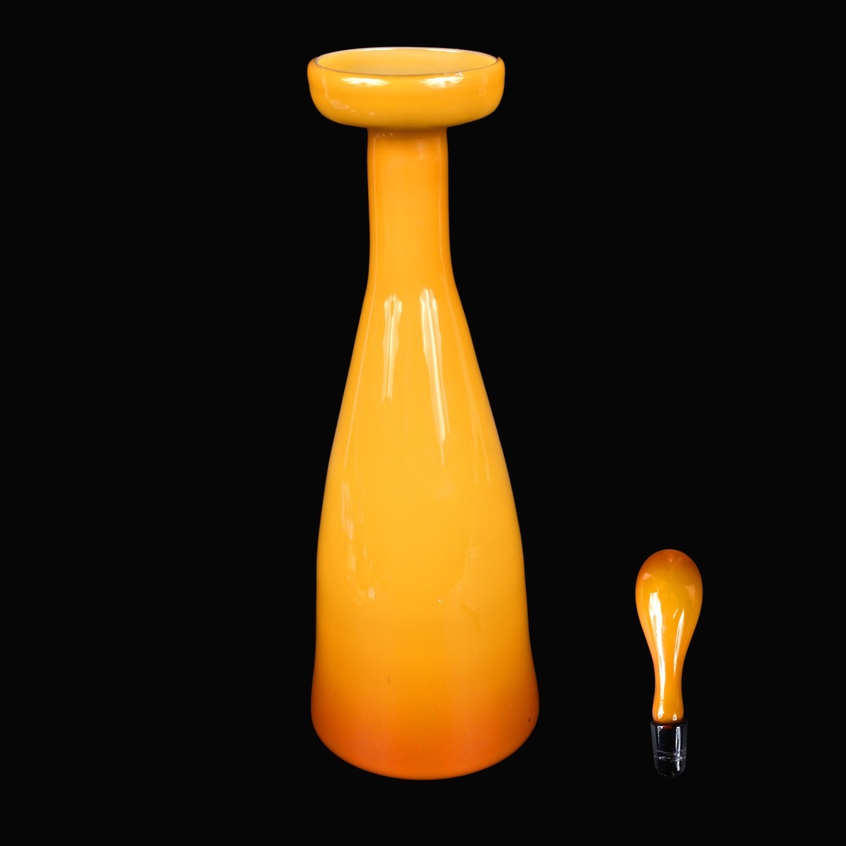 Large Empoli Glass Decanter