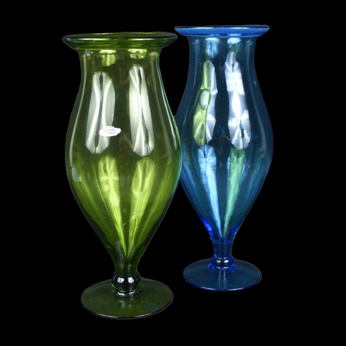 Two Blenko Glass Vases.