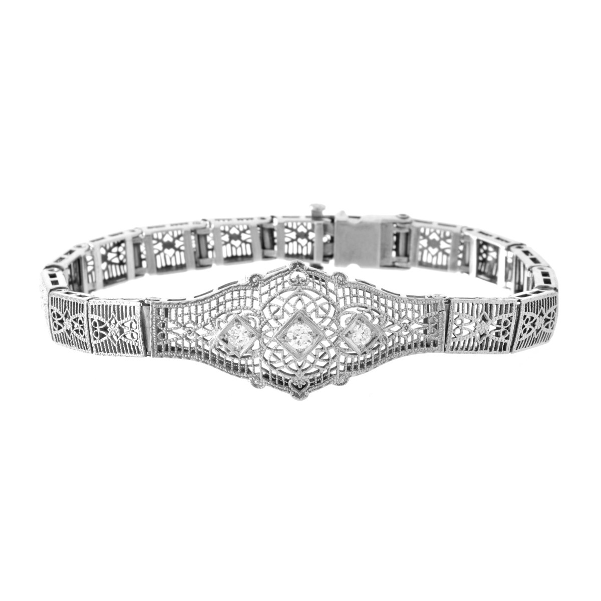 Diamond and Platinum Bracelet