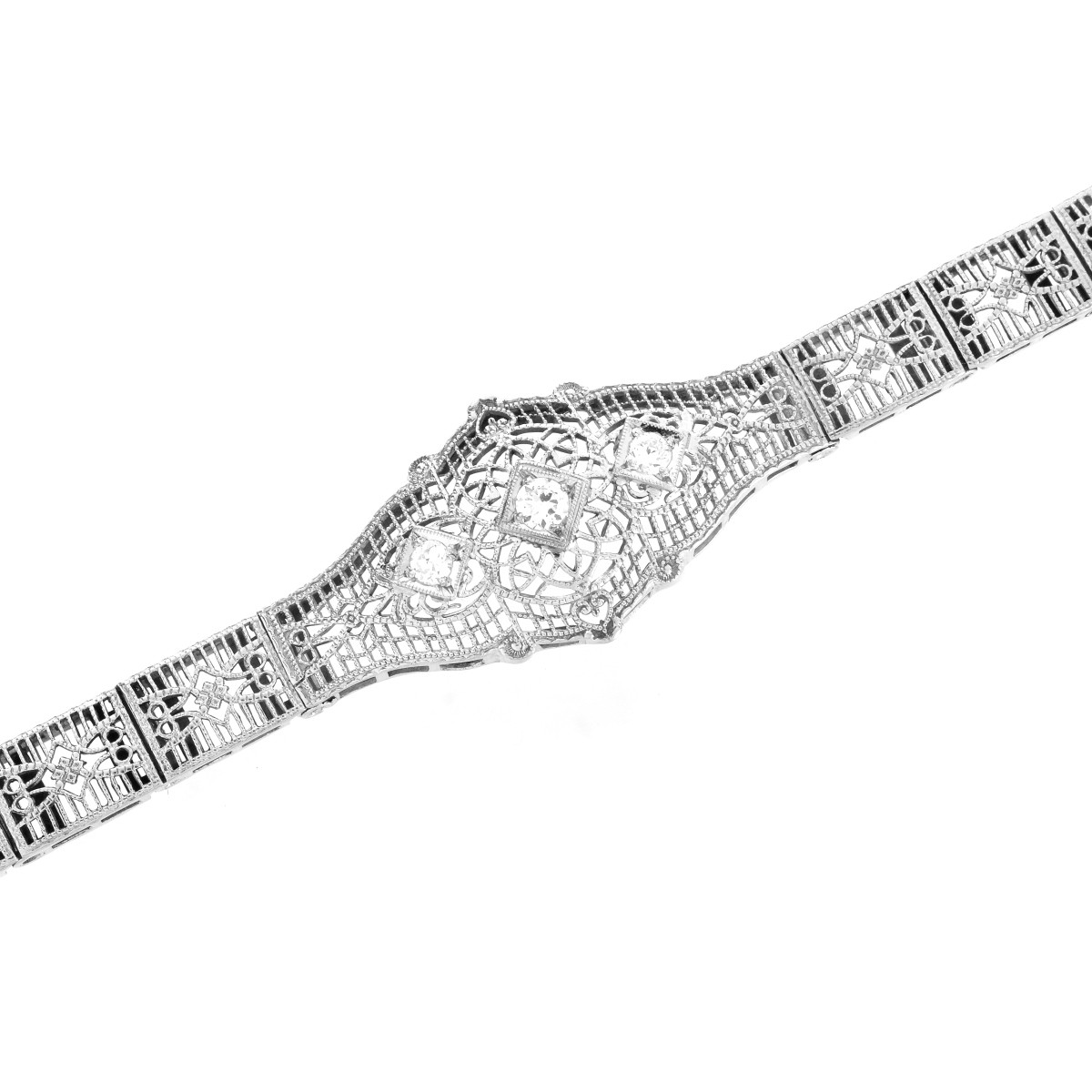 Diamond and Platinum Bracelet