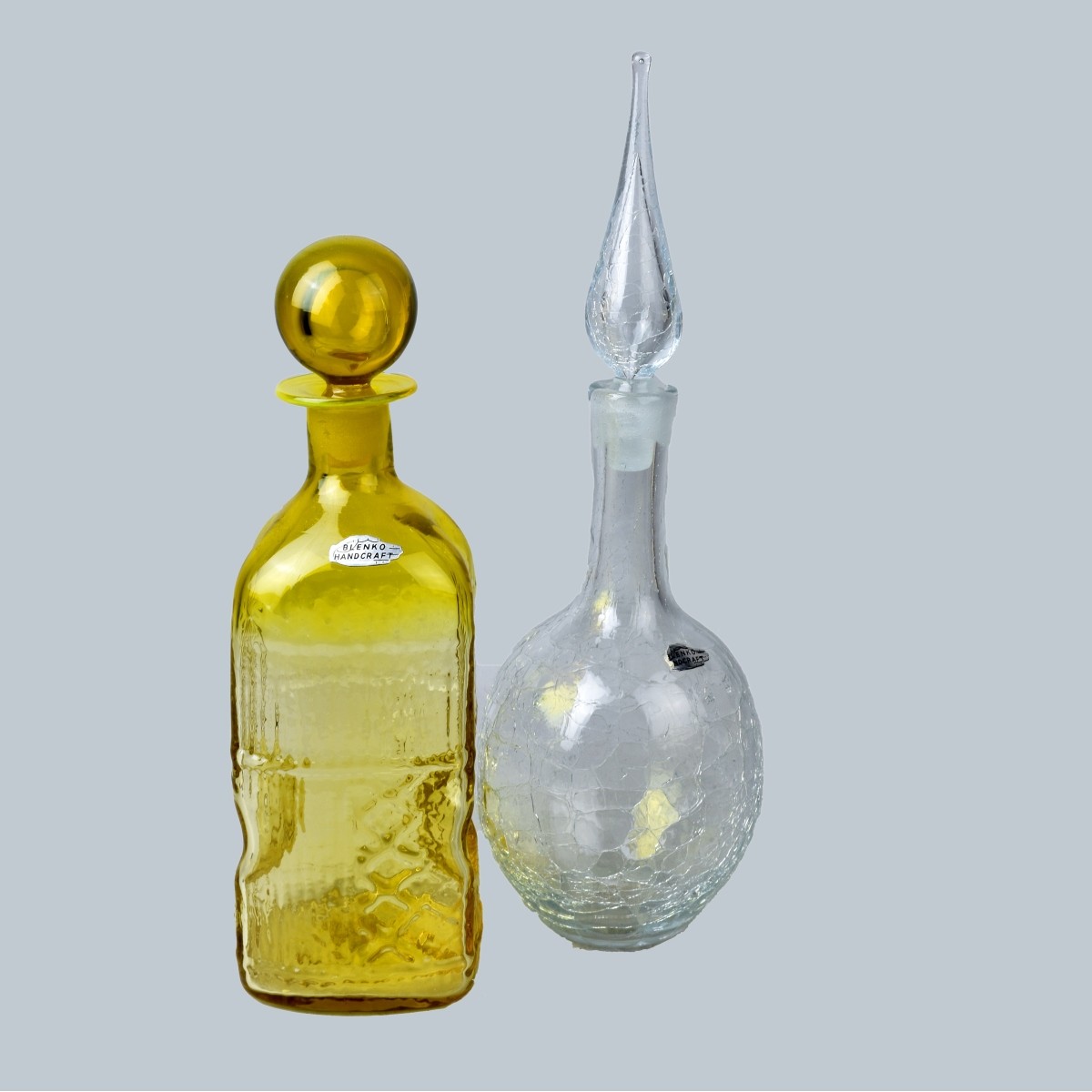 Two Blenko Decanters