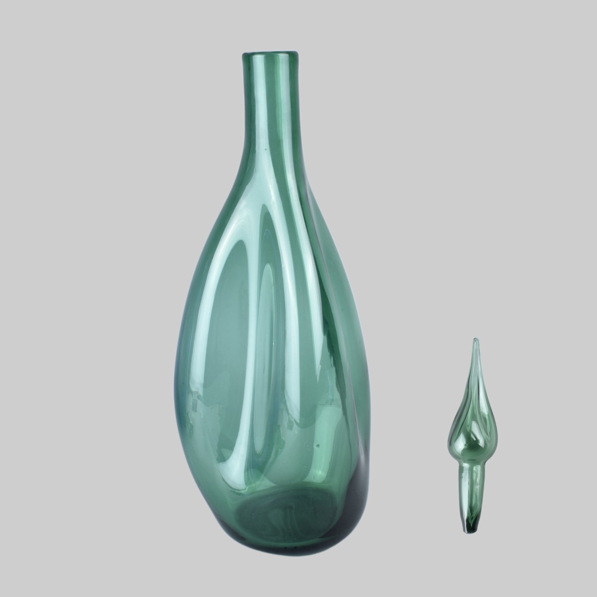 Three Blenko Glass Decanters