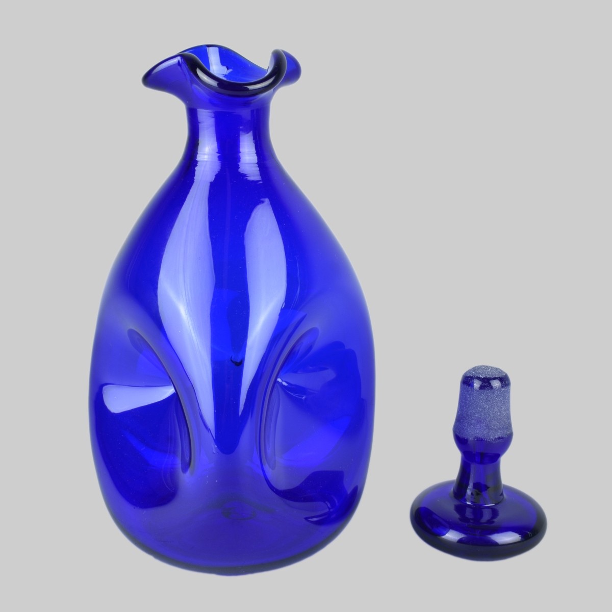 Three Blenko Glass Decanters