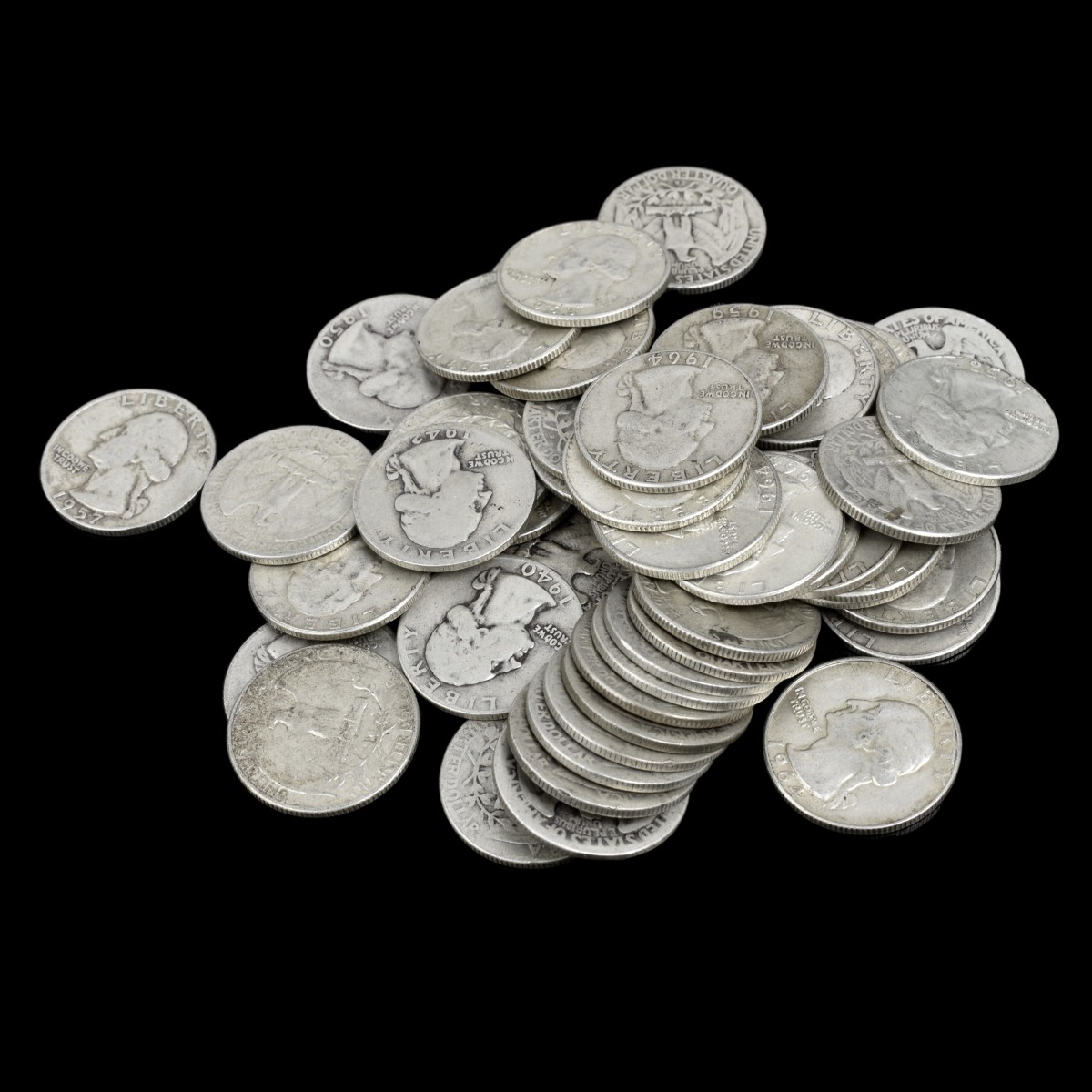 Fifty U.S. Silver Quarters