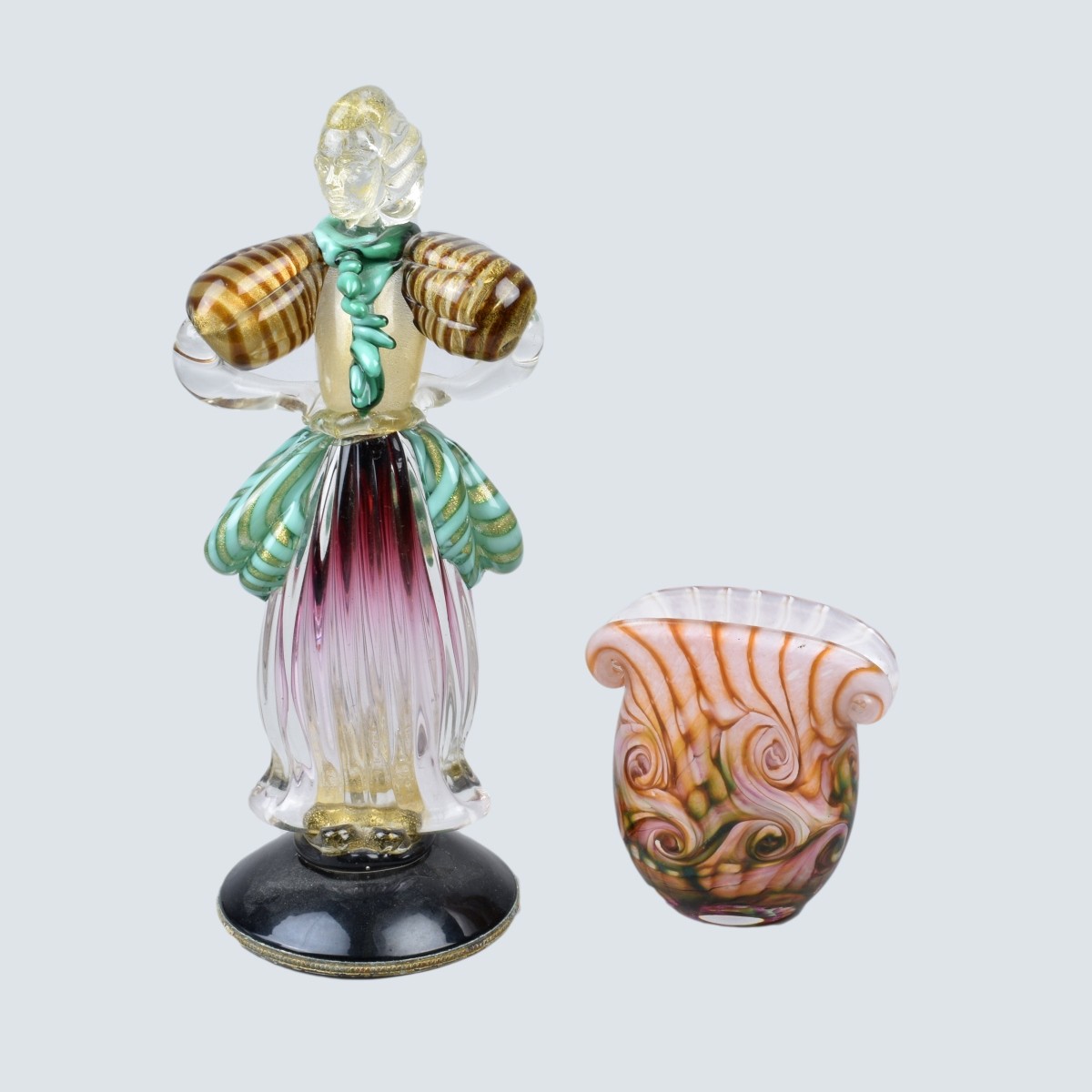 Two Murano Art Glass Tableware