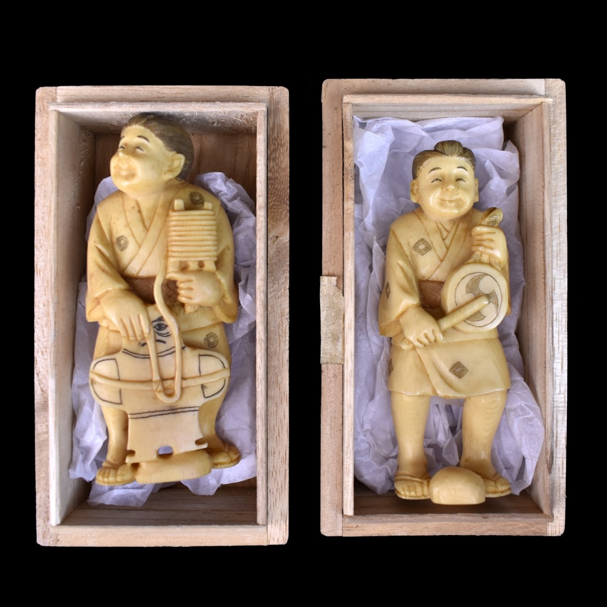 Japanese Okimono Figurines