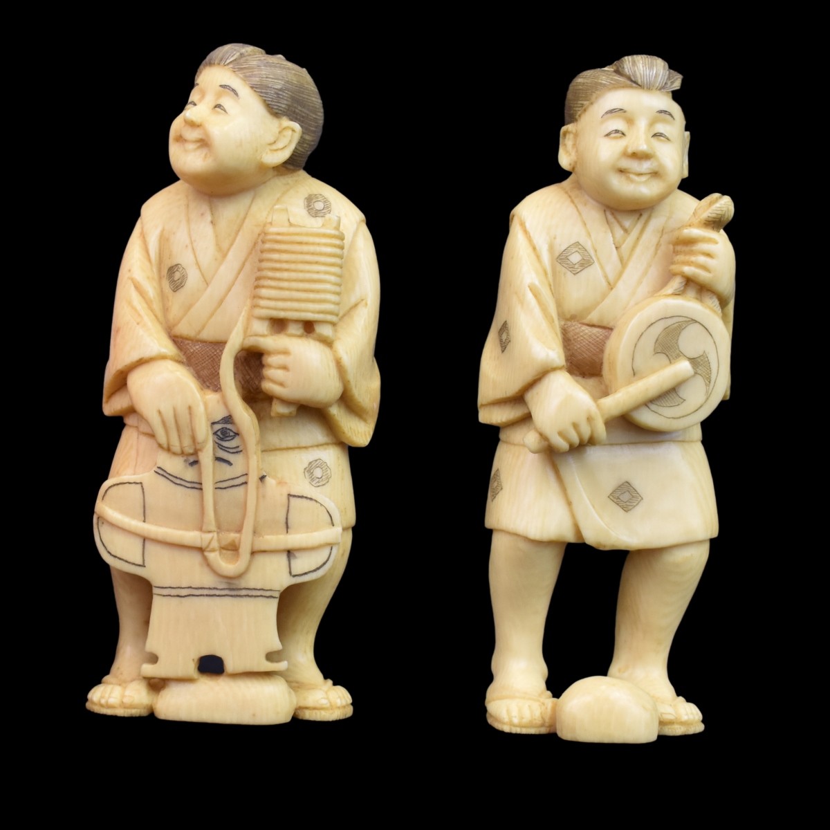 Japanese Okimono Figurines