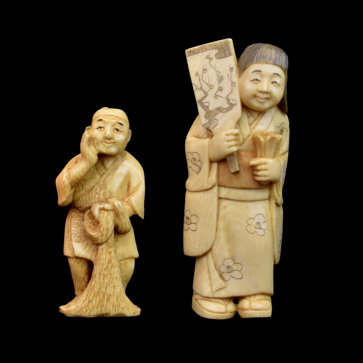 Japanese Okimono Figurines