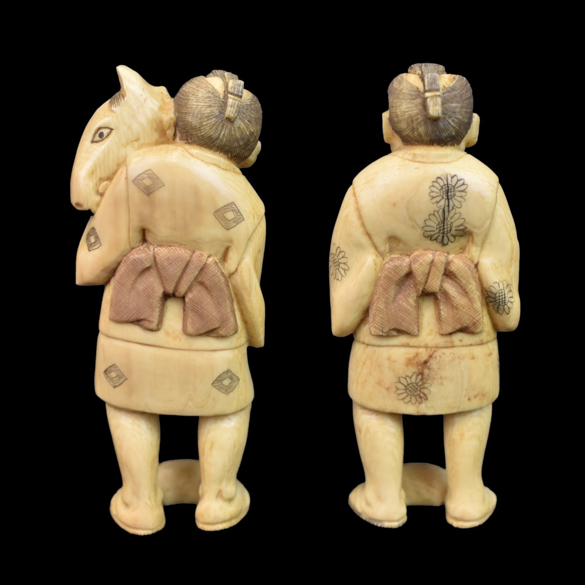 Japanese Okimono Figurines