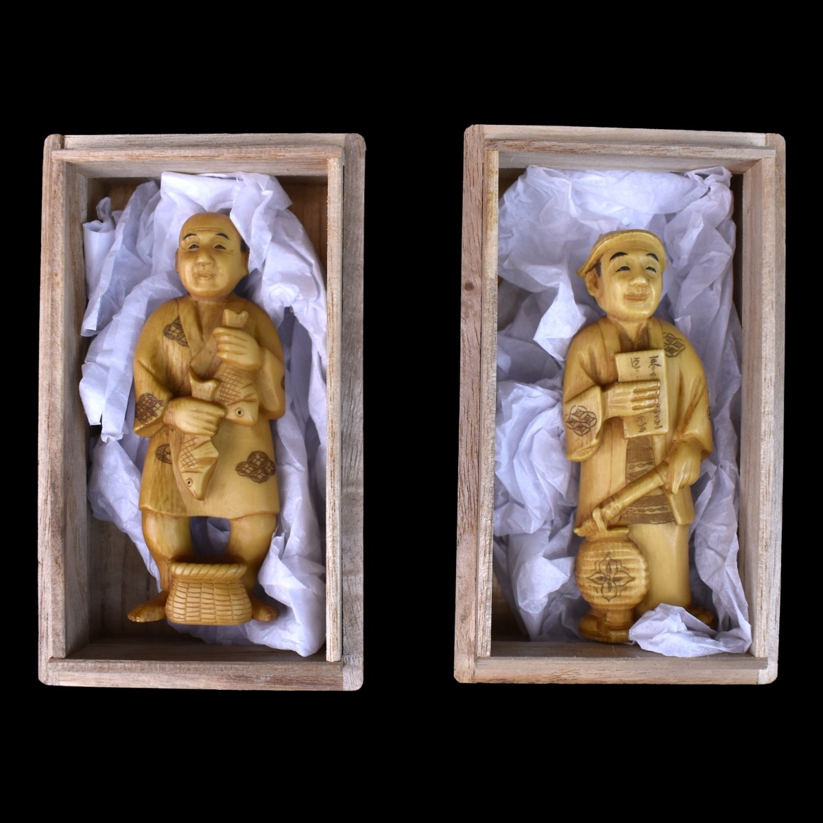 Japanese Okimono Figurines