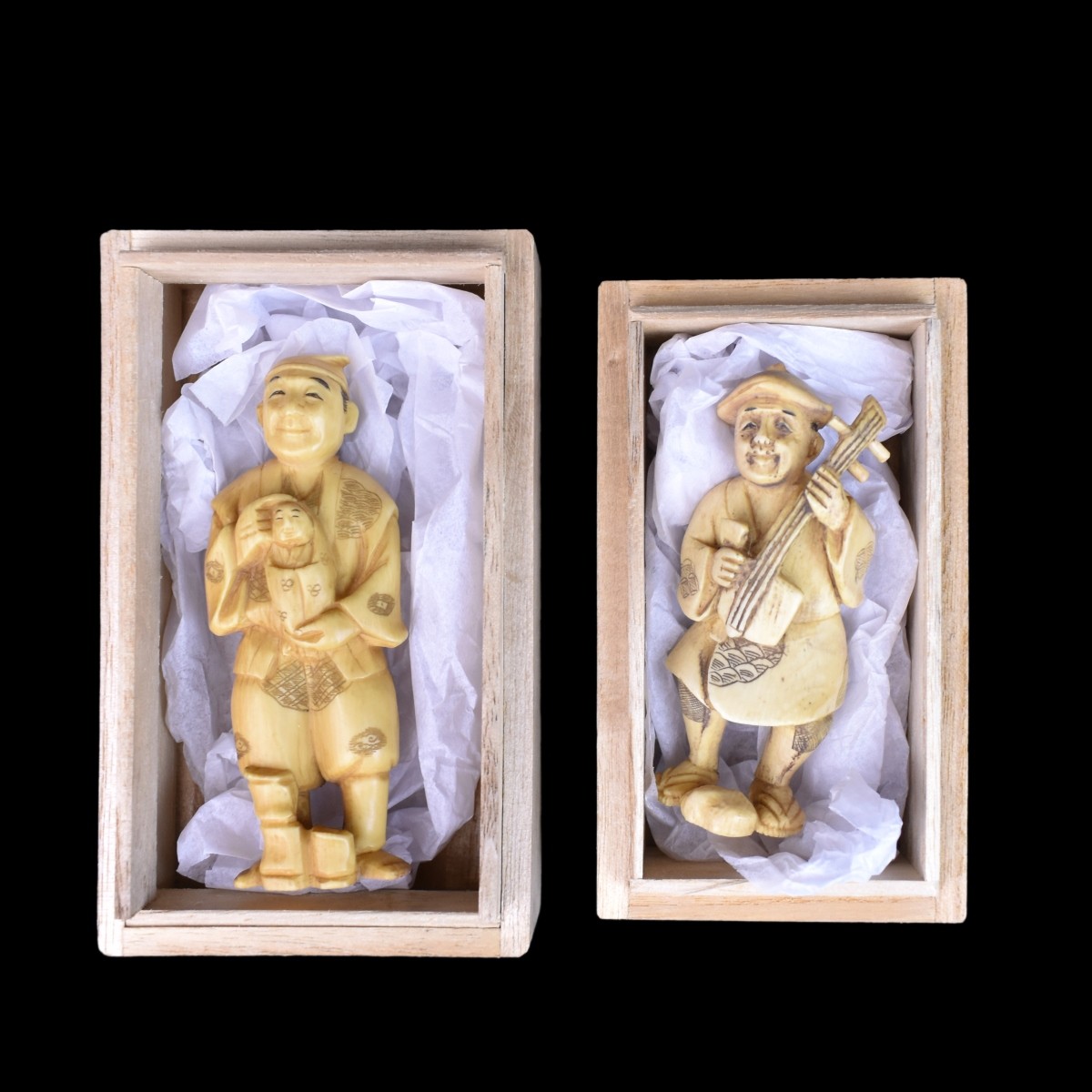 Japanese Okimono Figurines