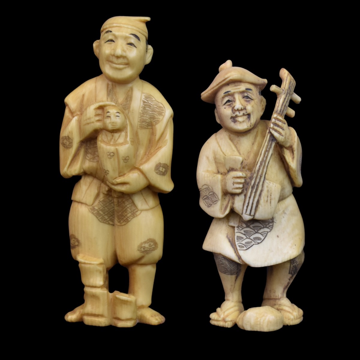 Japanese Okimono Figurines