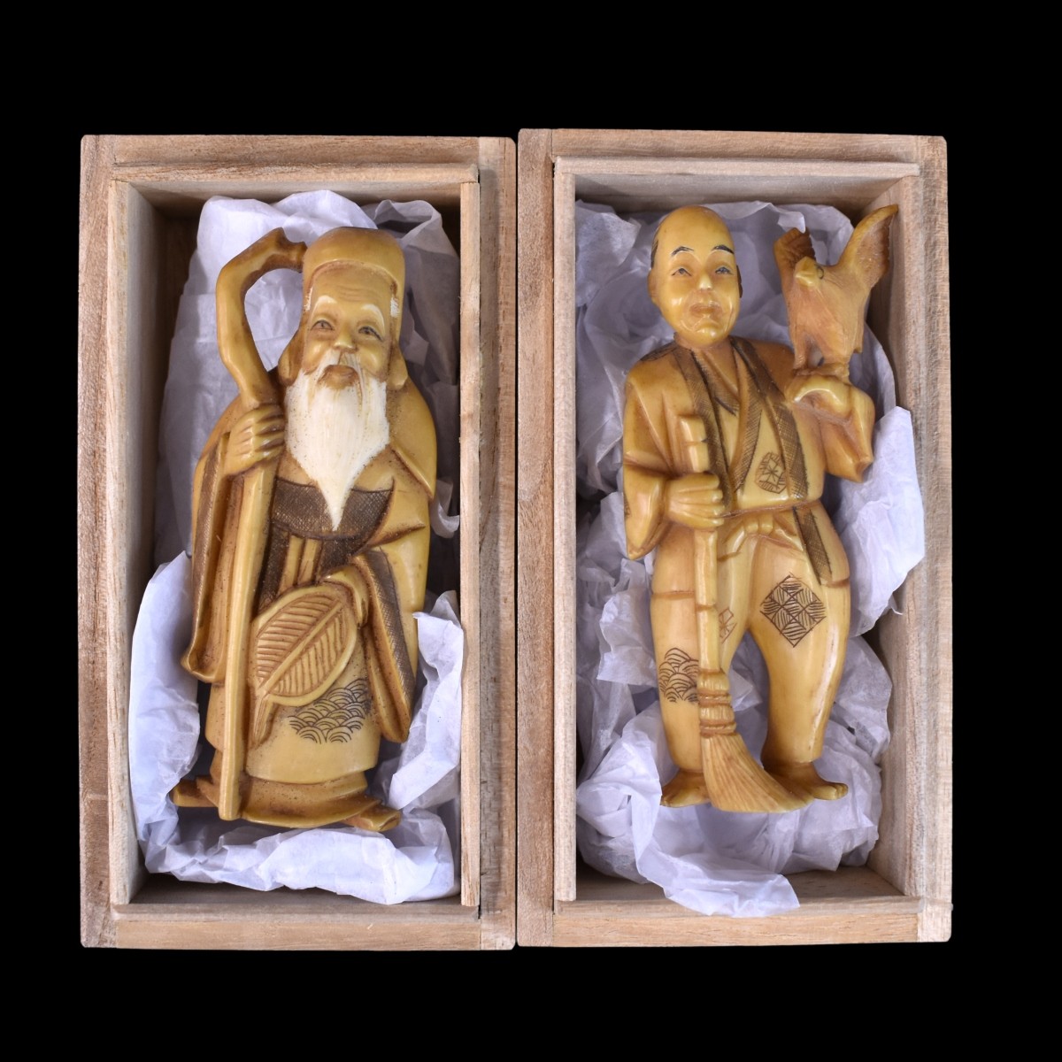 Japanese Okimono Figurines