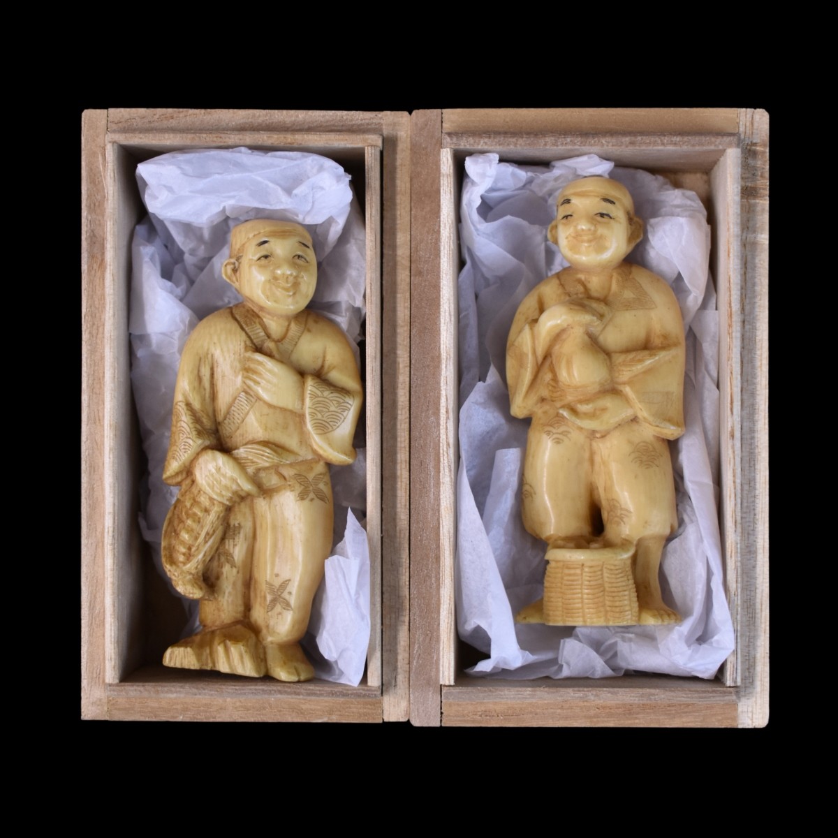 Japanese Okimono Figurines