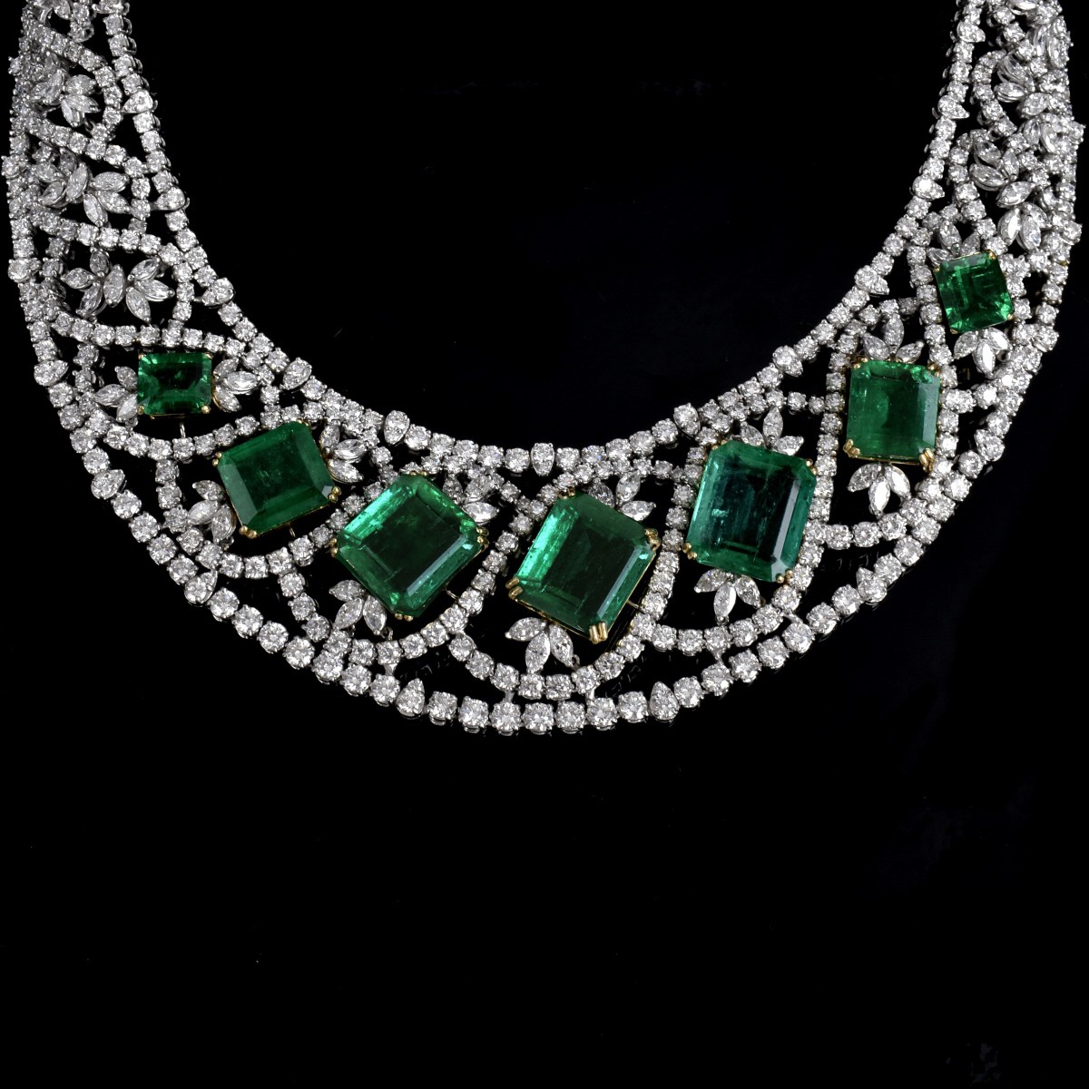 AGL Emerald, Diamond and 18K Necklace