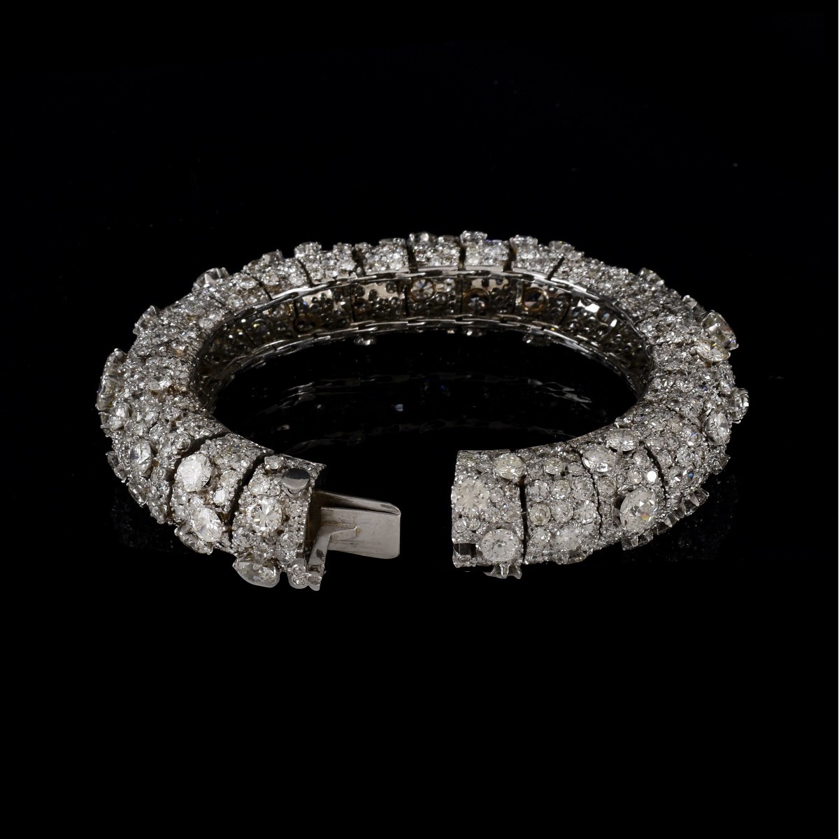 Diamond and Platinum Bangle