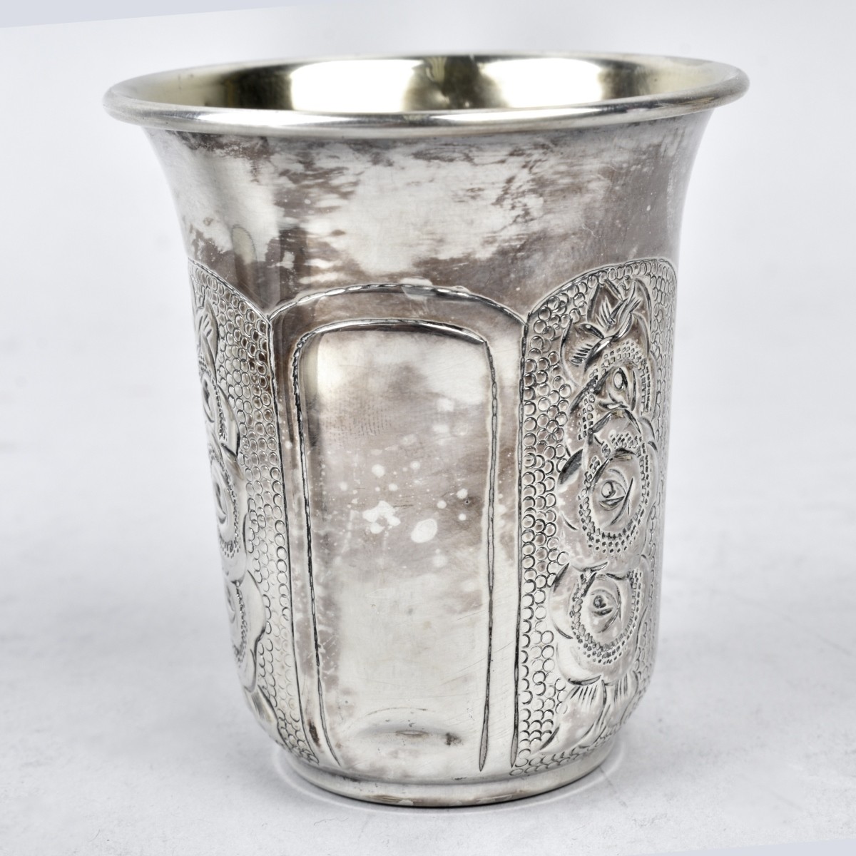 Five Silver Kiddush Cups