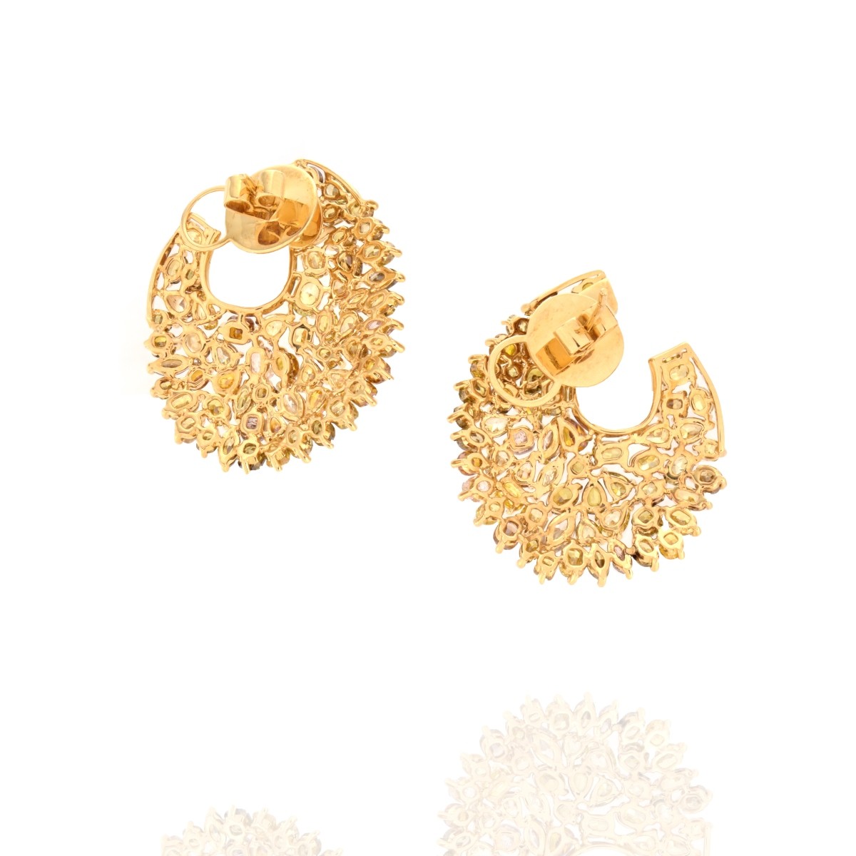 Diamond and 18K Earrings