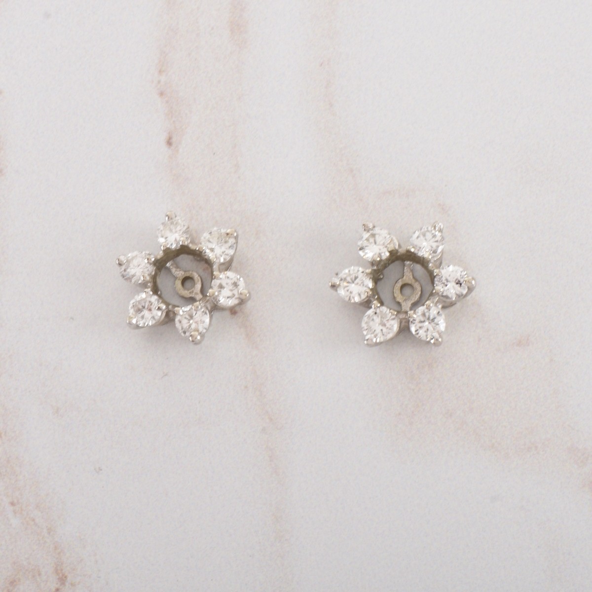 Diamond and 14K Ear Stud Jackets