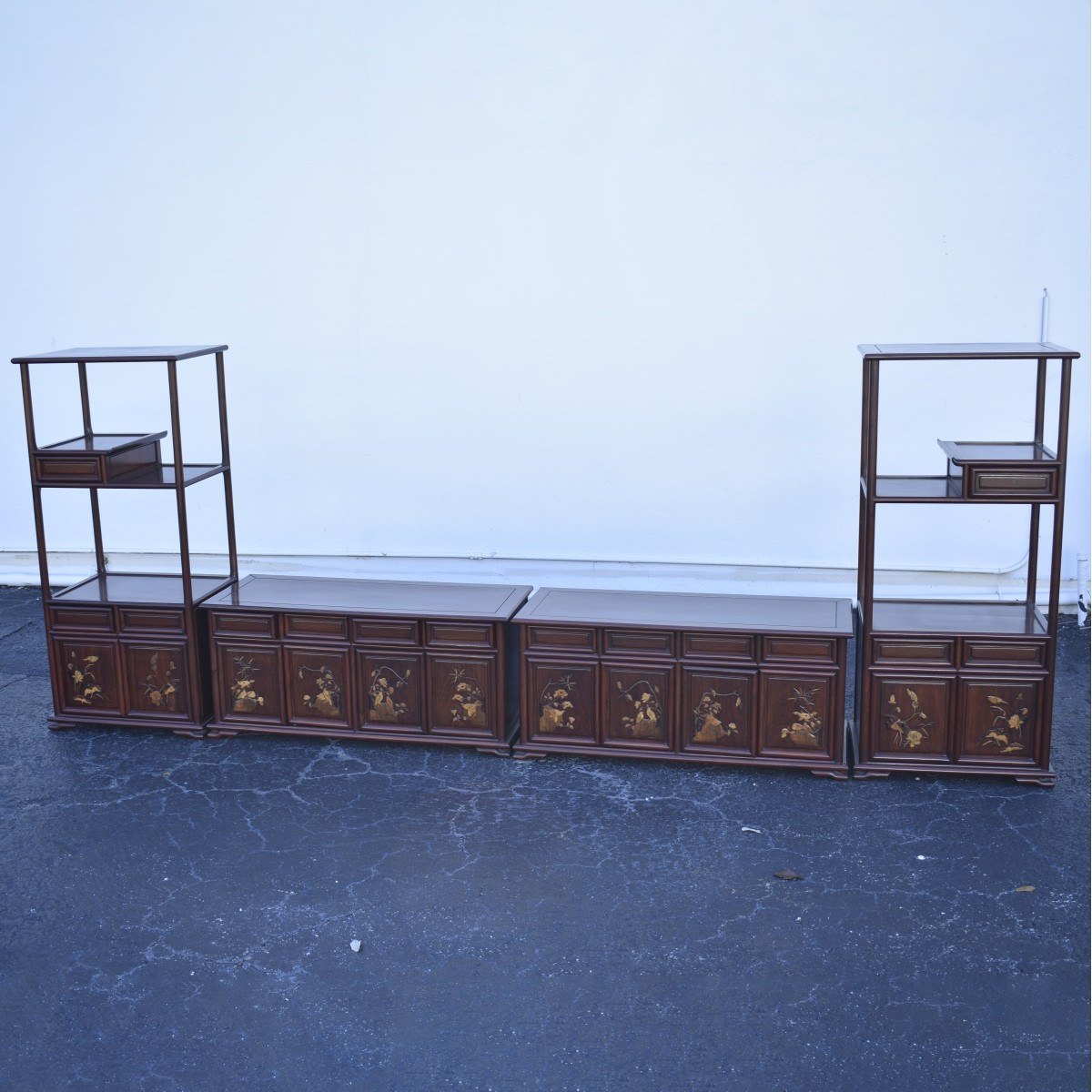 Chinese 4-Piece Etagere Cabinet