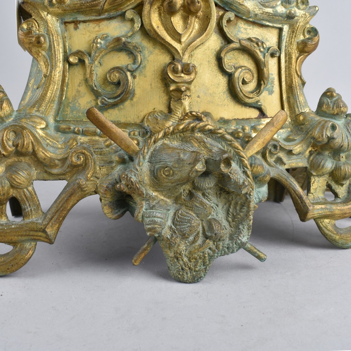 Gilt Bronze Putti Figure Lamp