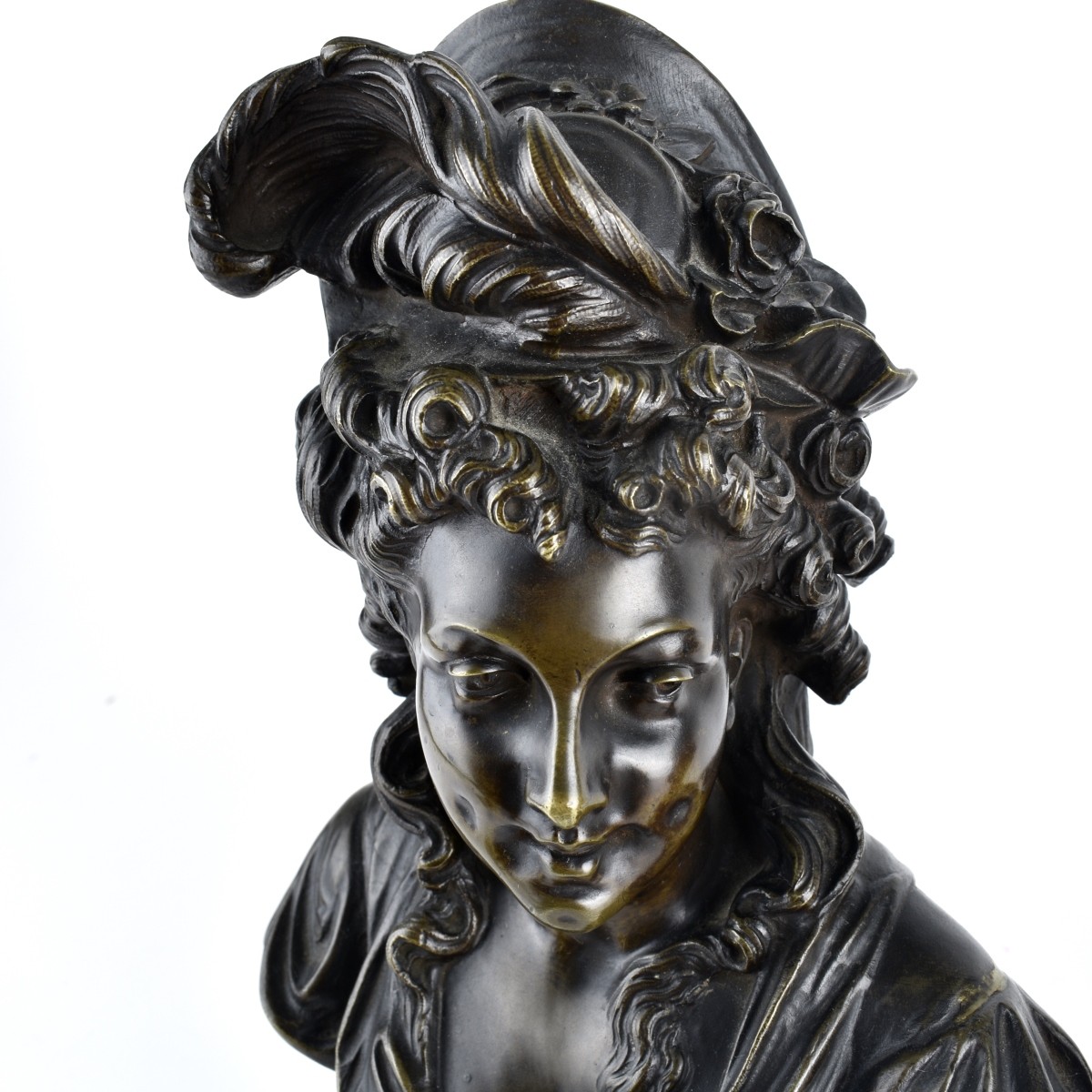 Pair of 20th C. Bronze Sculptures