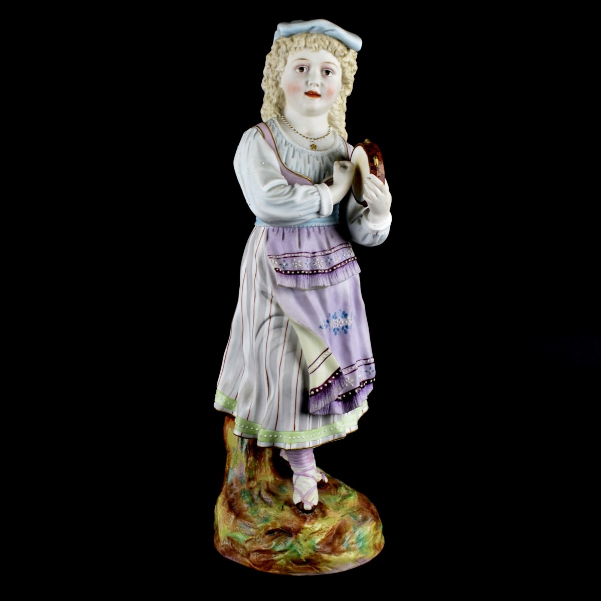 Large German Bisque Porcelain Figurine