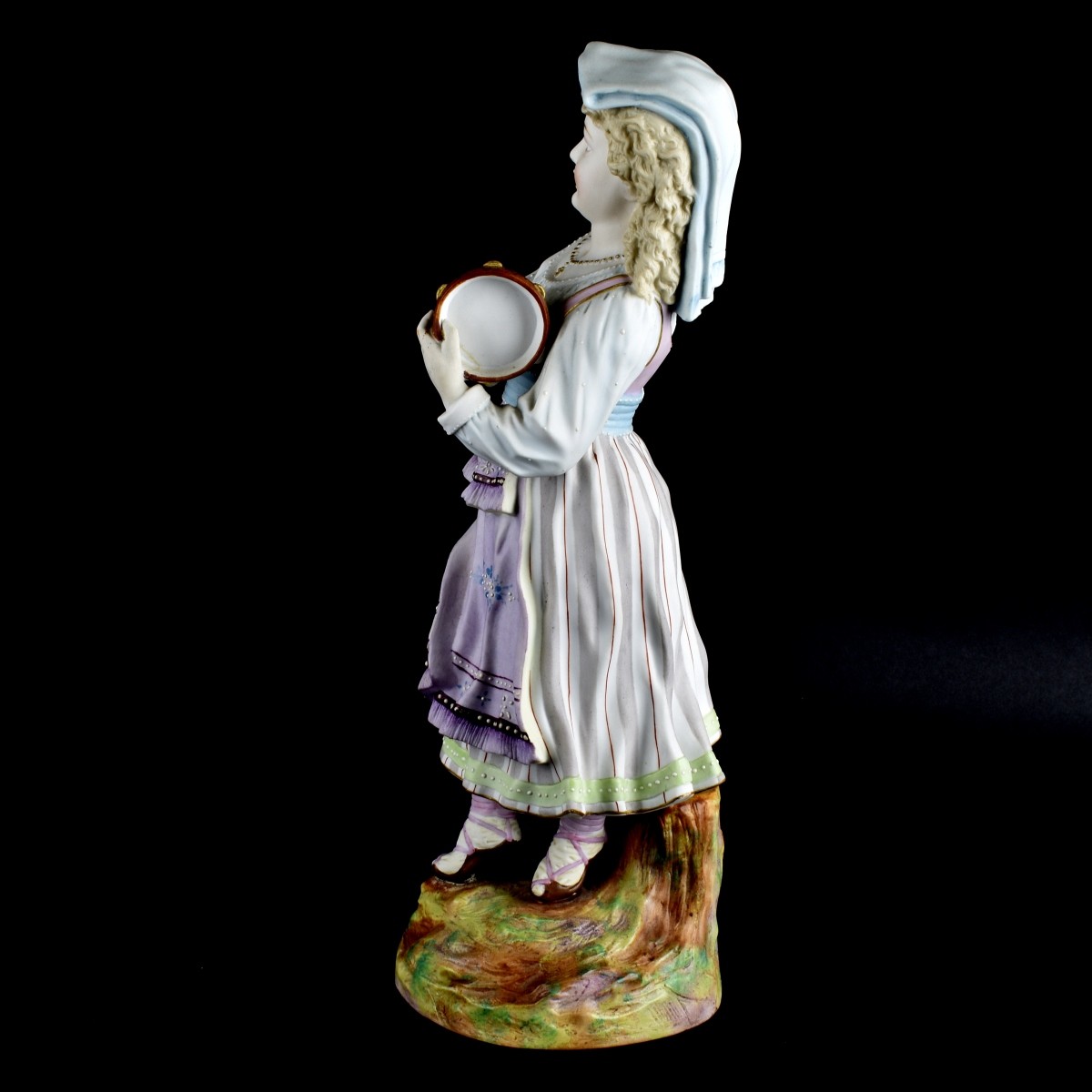 Large German Bisque Porcelain Figurine