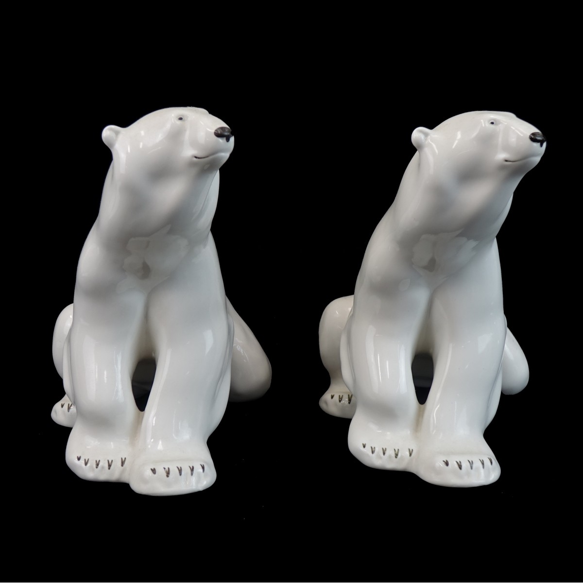 USSR Lomonosov Polar Bear Figurines