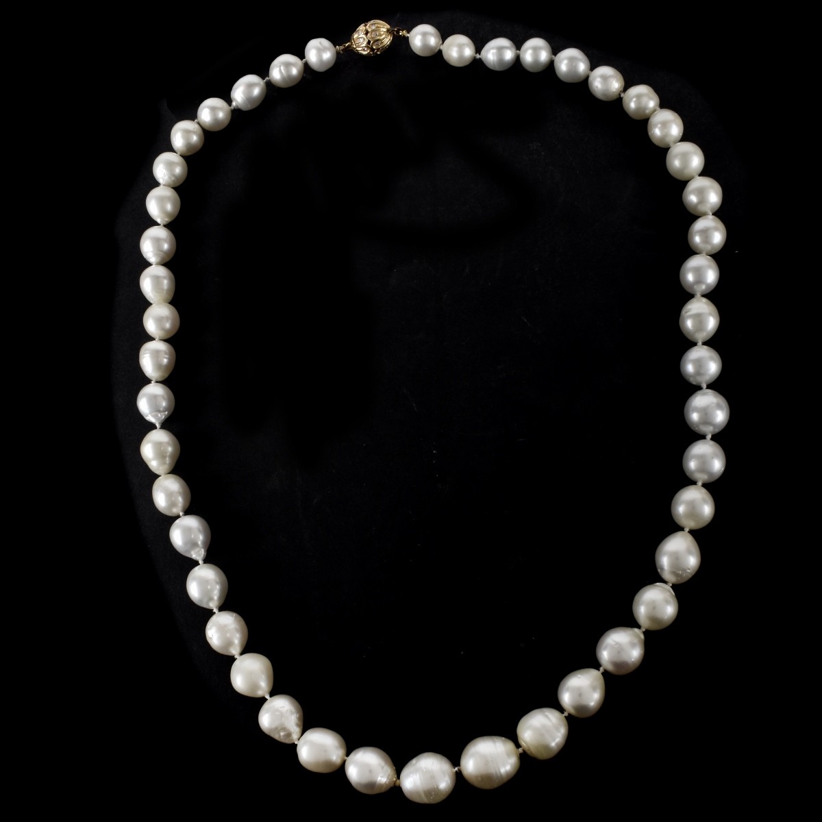 Pearl, Diamond and 14K Necklace