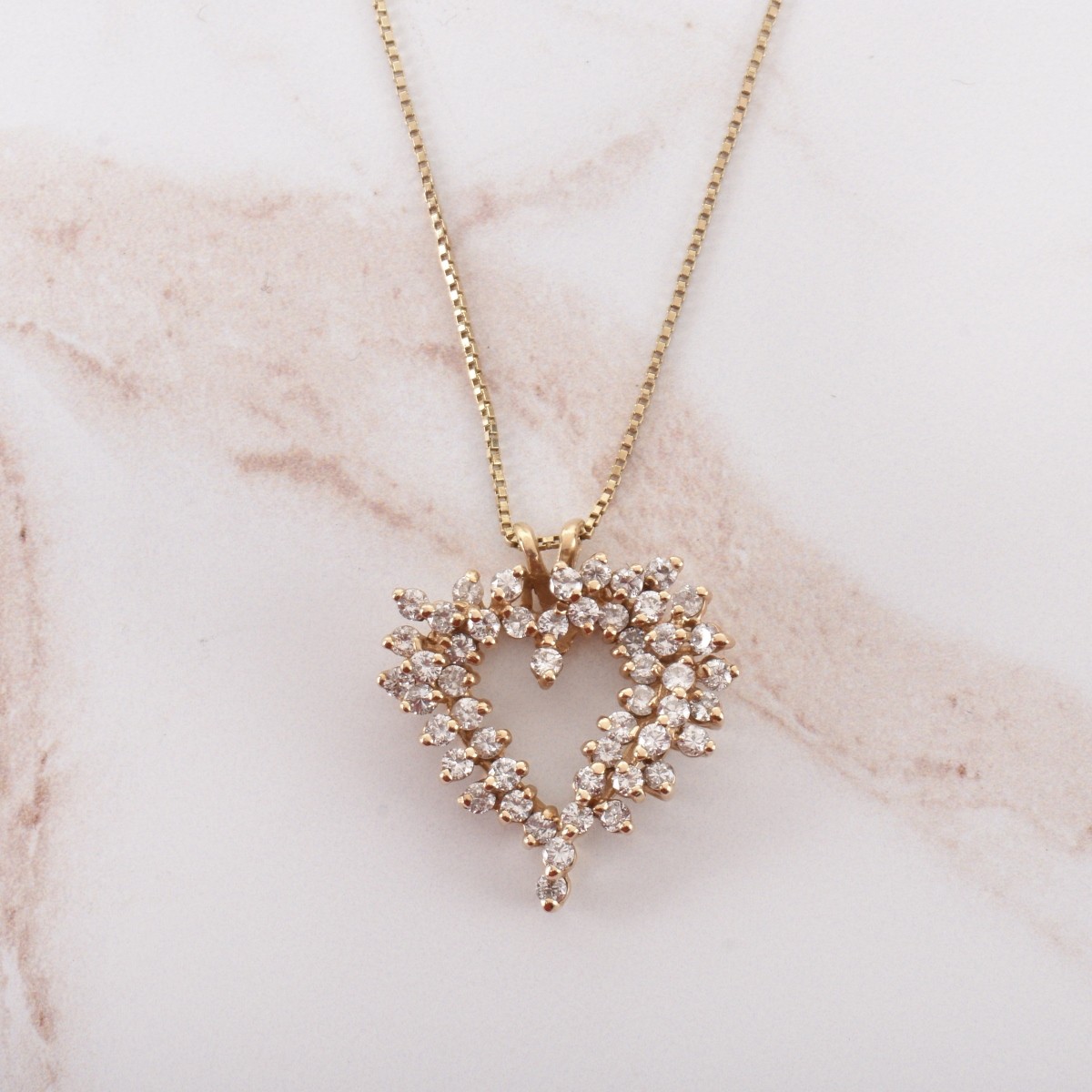 Diamond and 14K Necklace