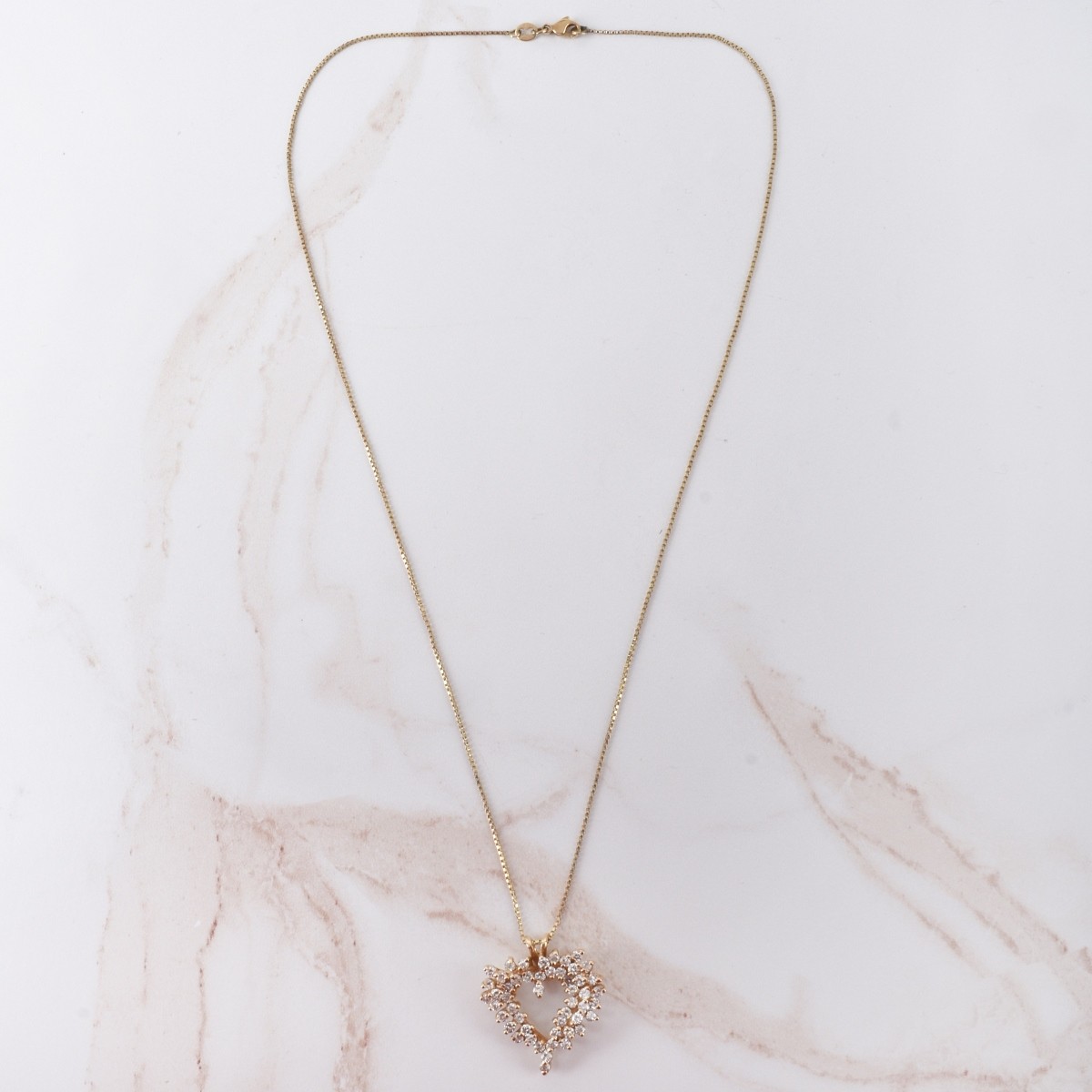 Diamond and 14K Necklace