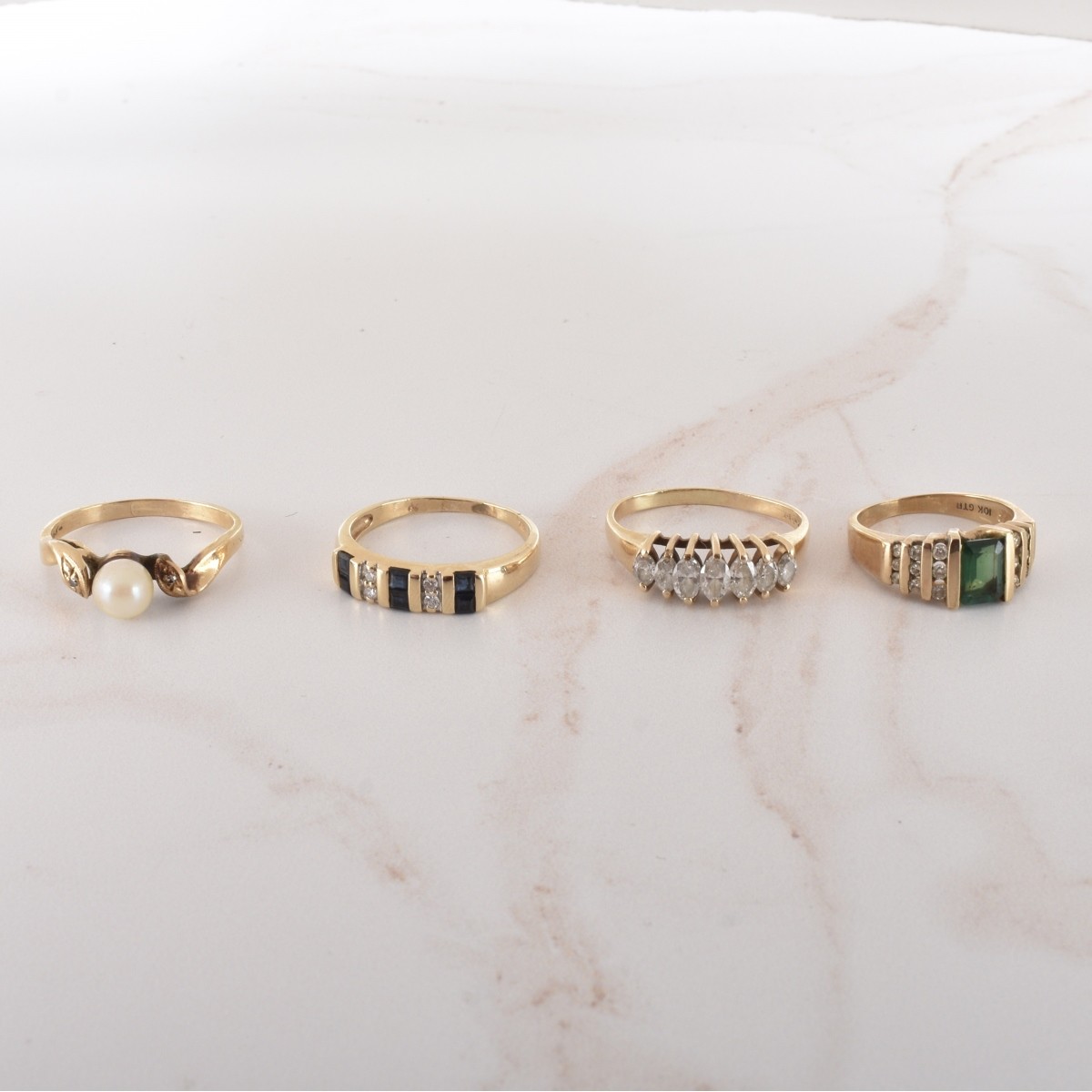 Four Vintage Rings