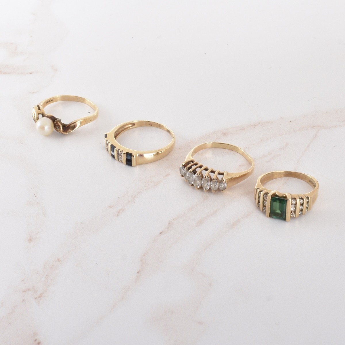 Four Vintage Rings