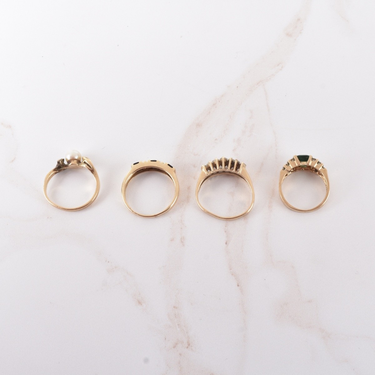 Four Vintage Rings