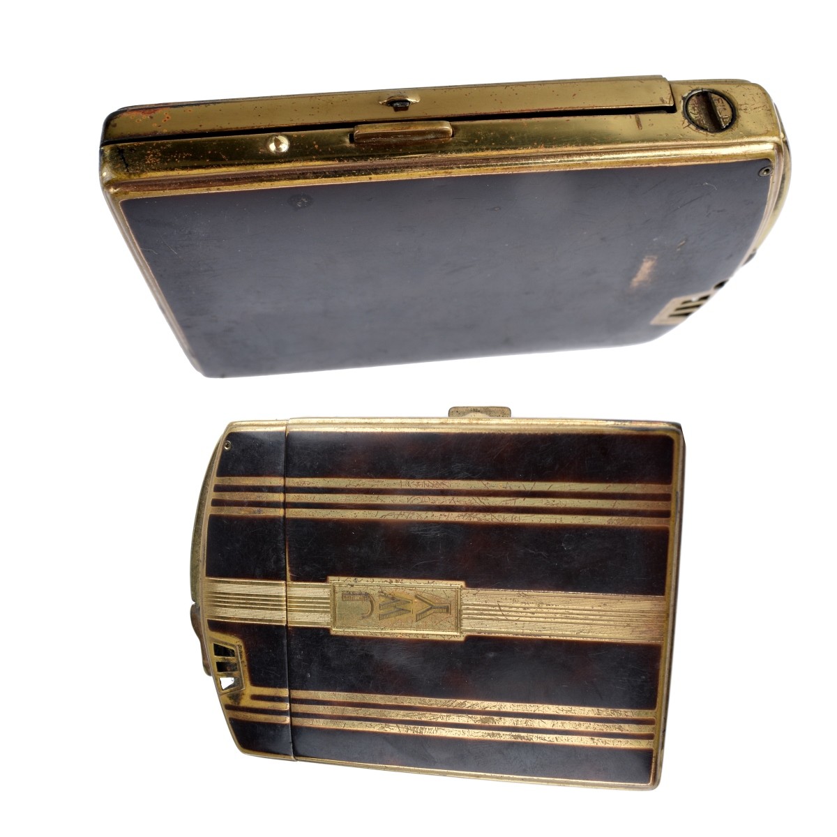 Pens and Ronson Cigarette Case / Lighter