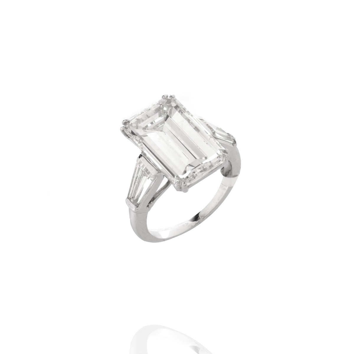 Diamond and Platinum Ring