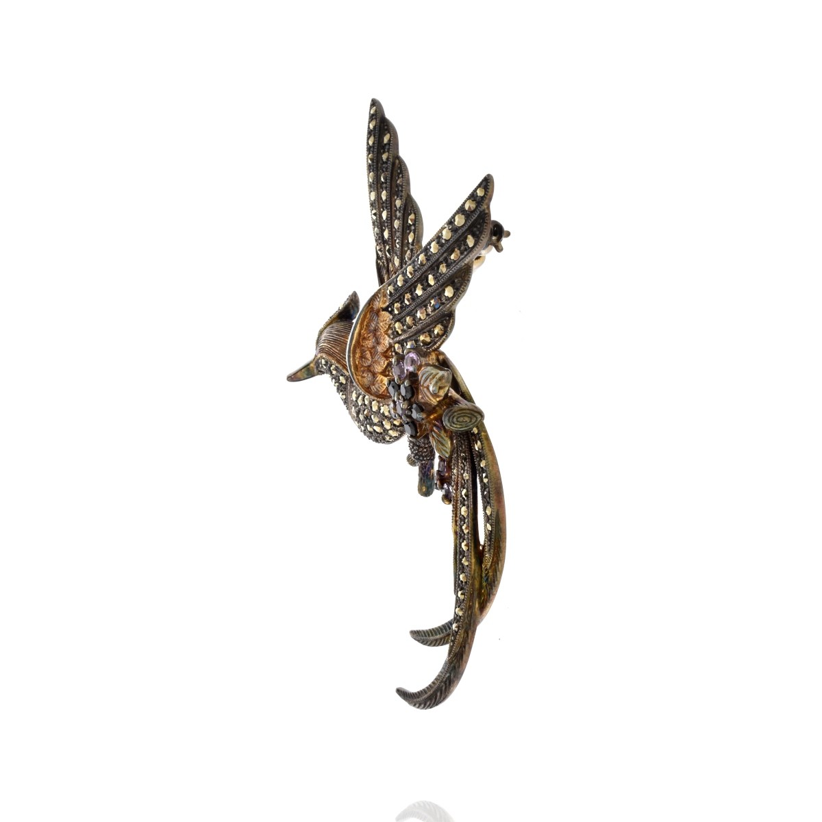 Sterling Bird Brooch