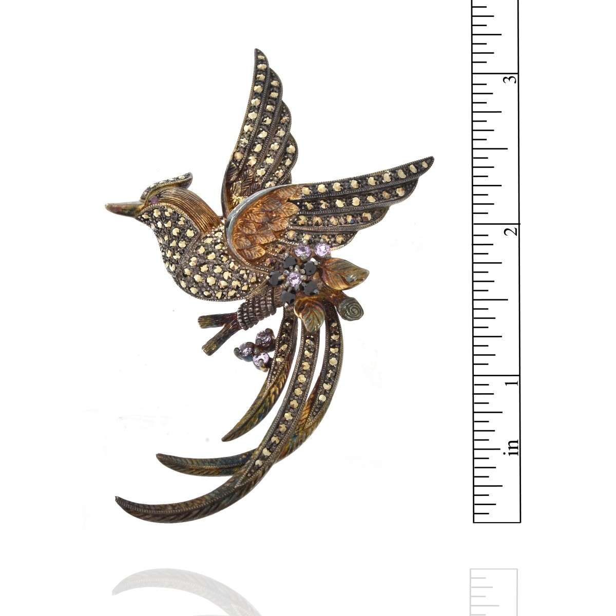 Sterling Bird Brooch