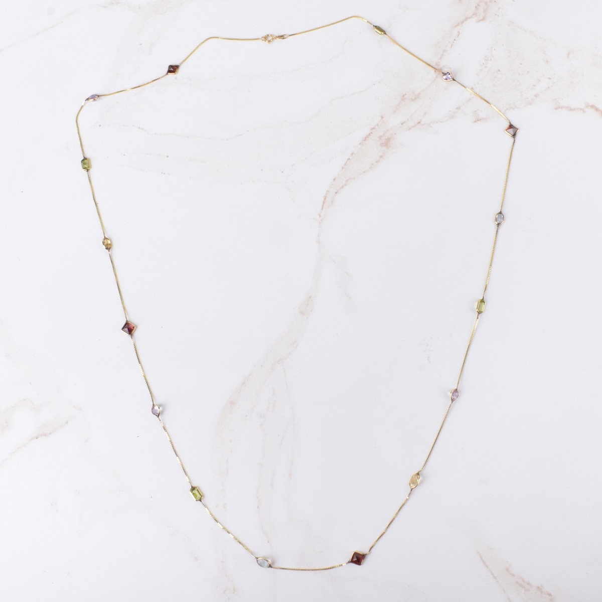 Gemstone and 14K Necklace