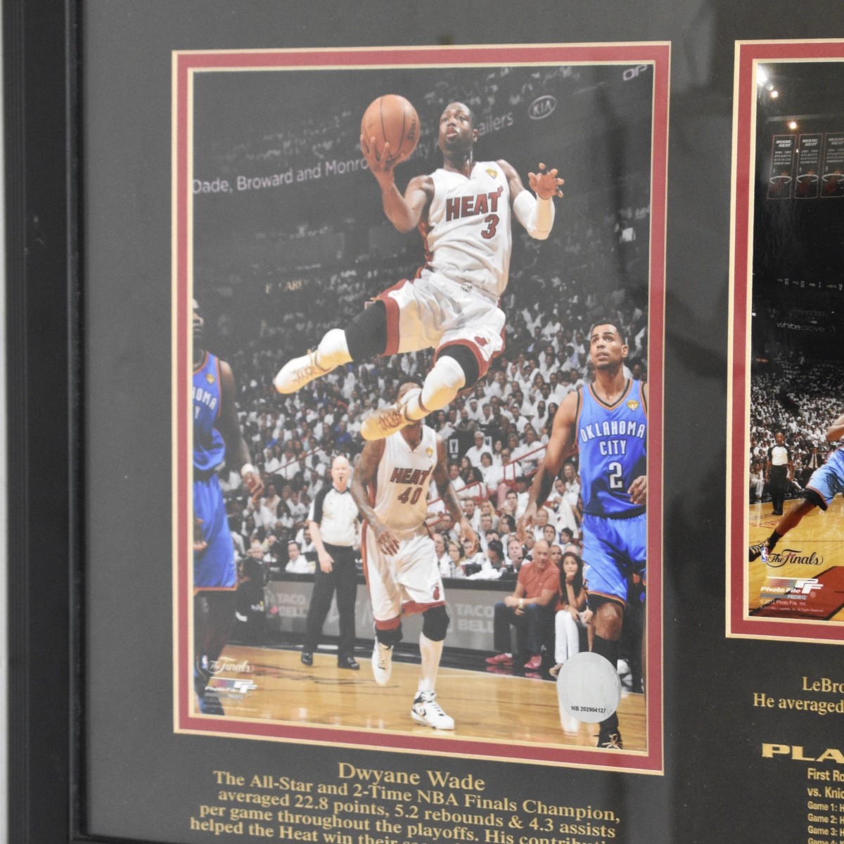 2012 Miami Heat Photo File Triptych